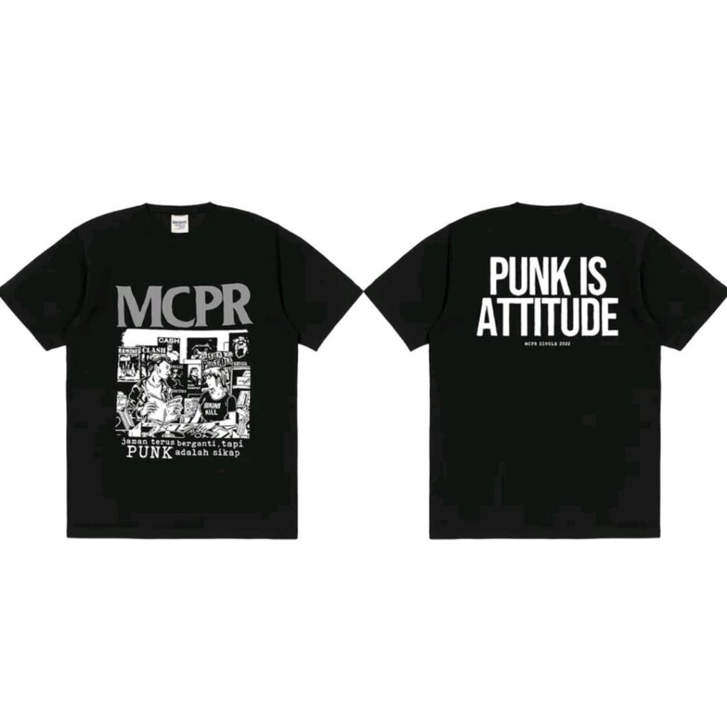 Kaos MCPR Punk Is Attitude / Baju Distro Mcpr Punk Is Attitude / Kaos Pria Dan Wanita Distro Mcpr Pu