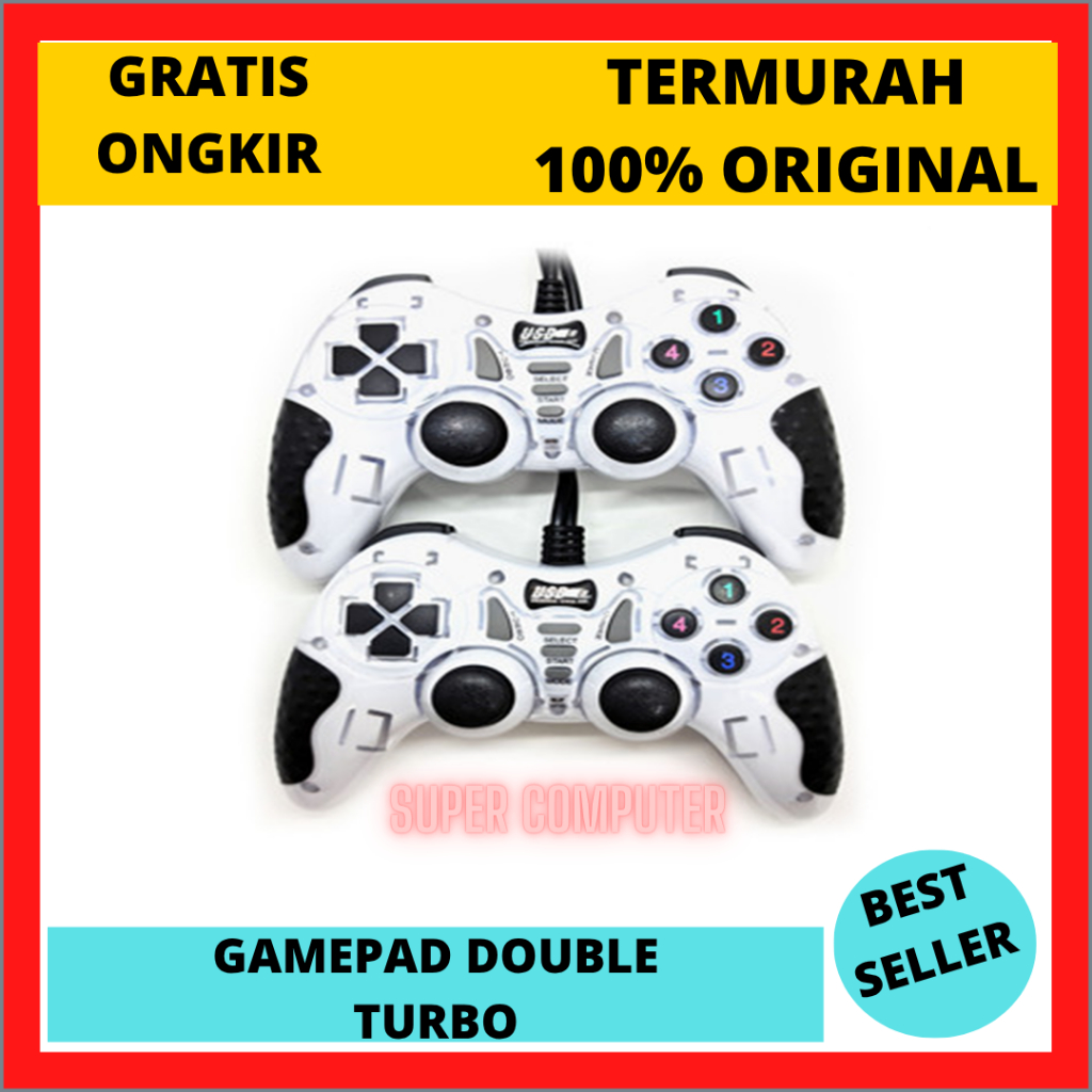 GAMEPAD JOYSTICK DOUBLE TURBO / JOYSTICK PC / GAMEPAD PC /STIK USB