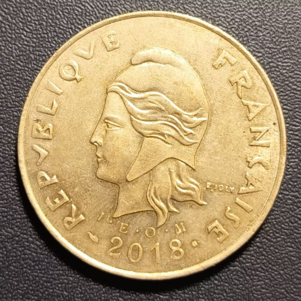 Koleksi Koin Asing Polynesie 50 Francs