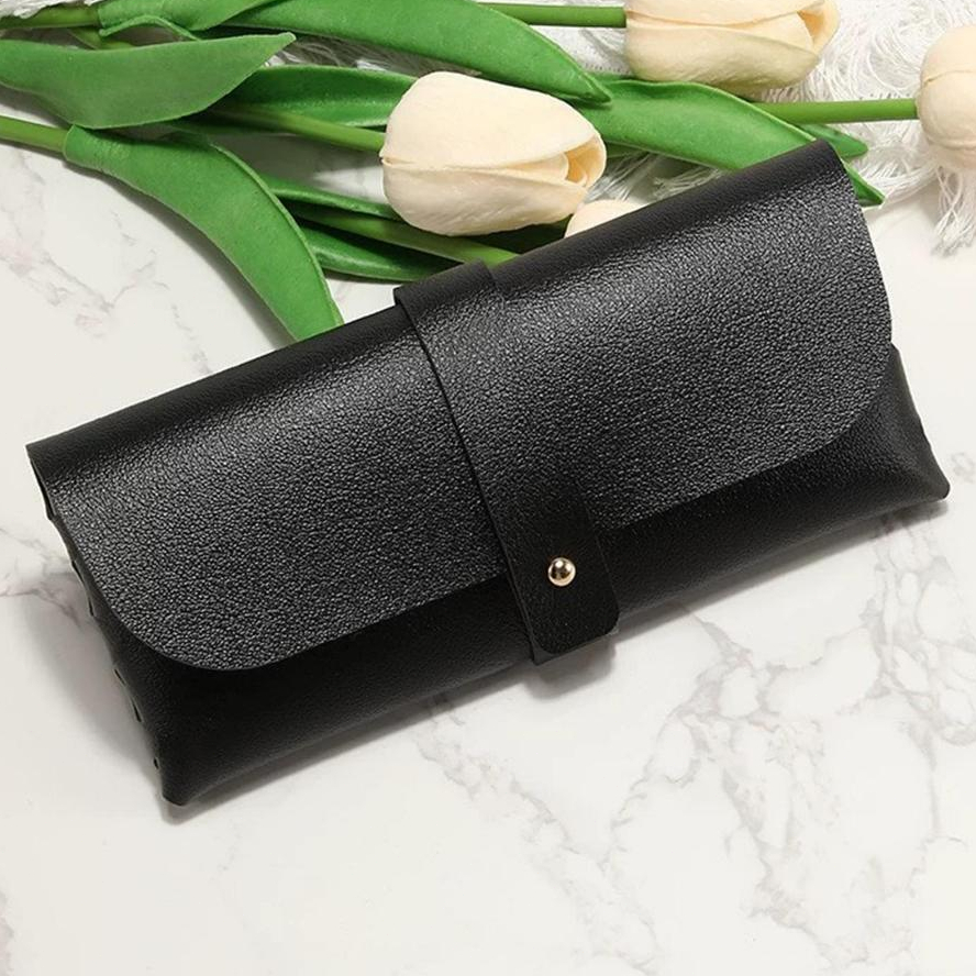 Tempat Kacamata Bahan Kulit Kotak Hardcase Kacamata Box Dompet Kacamata Case Sunglasses