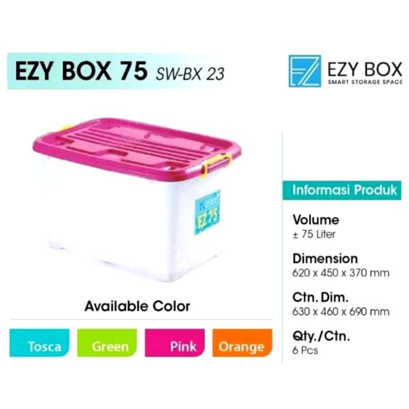 CONTAINER BOX EZY PLASTIK / BOX RODA CB 75 EZY