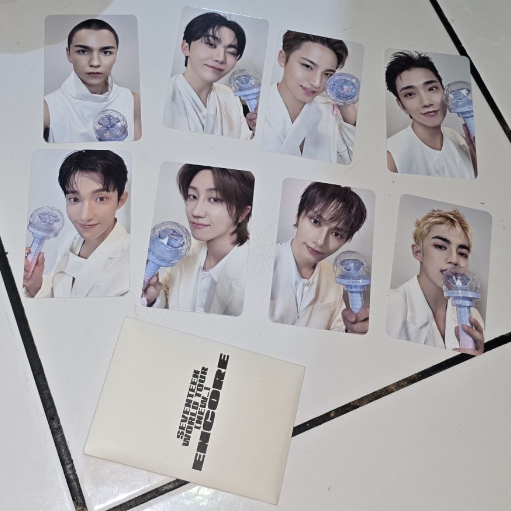 [PC] PHOTOCARD OFFICIAL SEVENTEEN CARATZONE NEW_ ENCORE S.COUPS JOSHUA JUN THE8 MINGYU DK SEUNGKWAN 