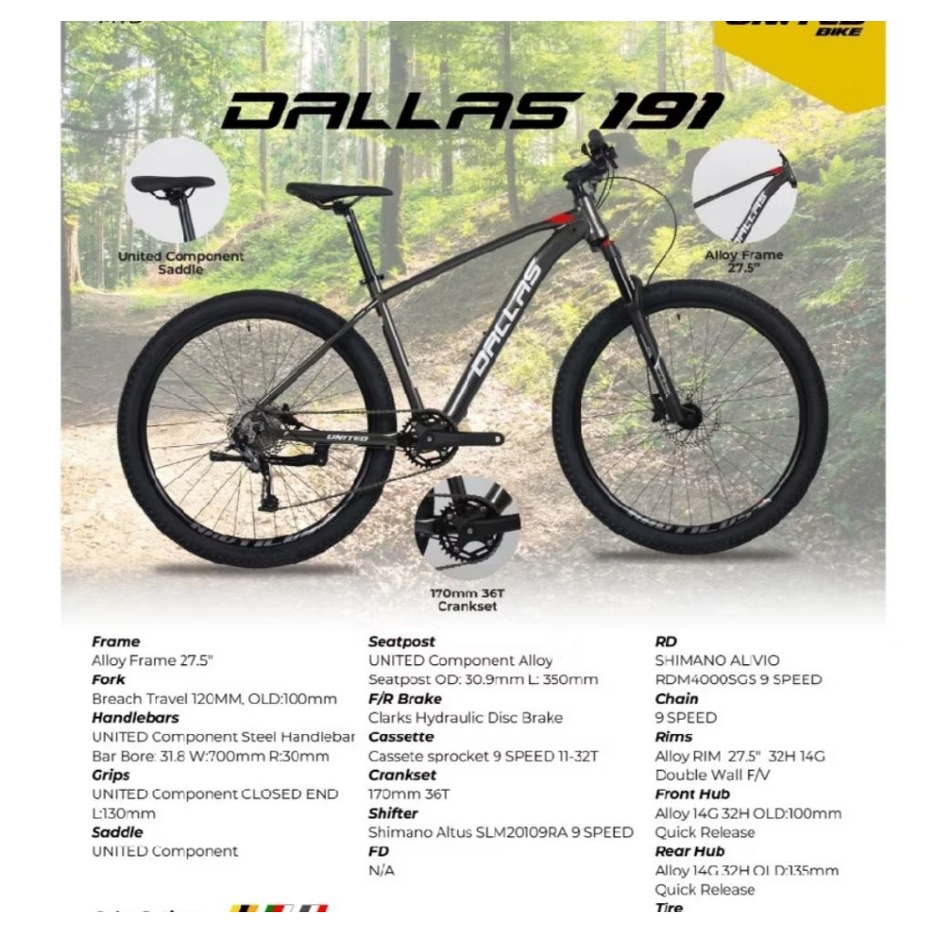 Sepeda Gunung UNITED DALLAS 191