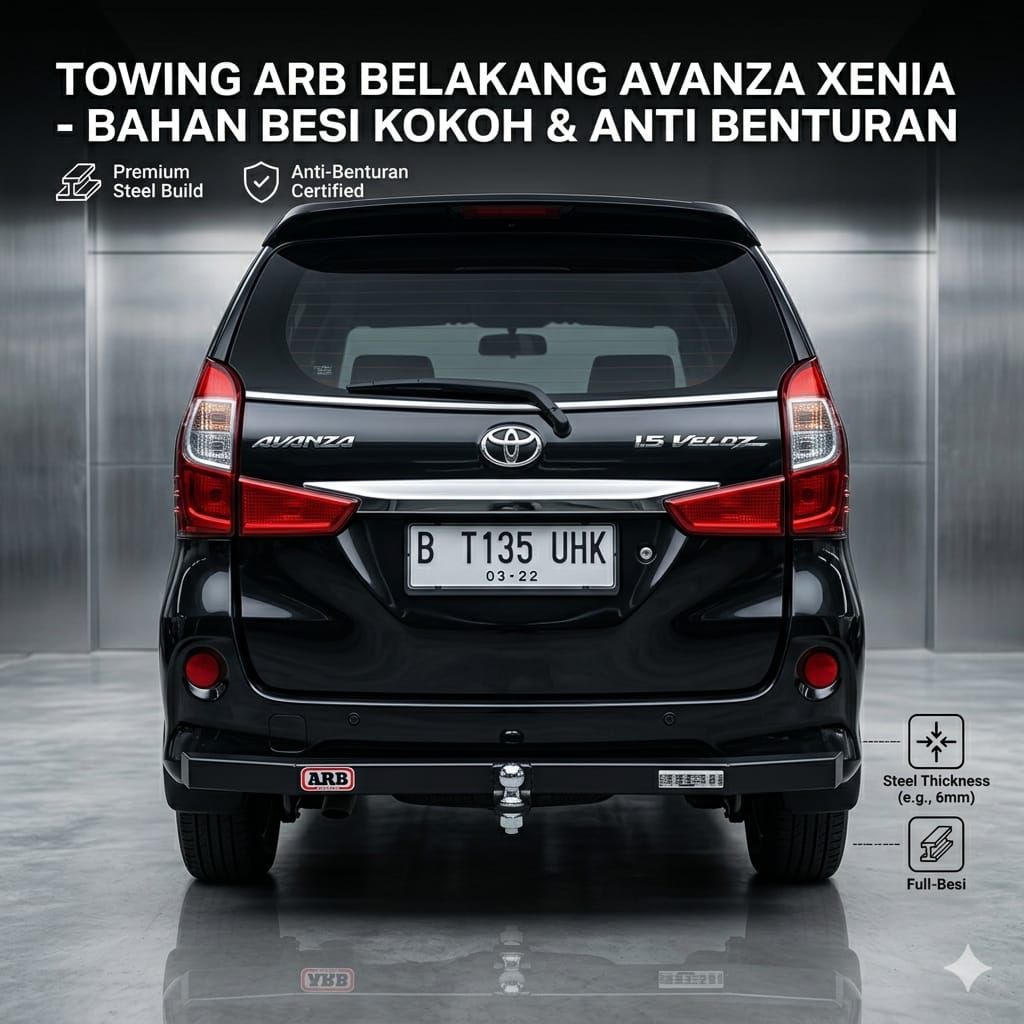 TOWING BAR ARB BEMPER BESI BELAKANG ARB AVANZA XENIA 2004-2021 FULL BESI
