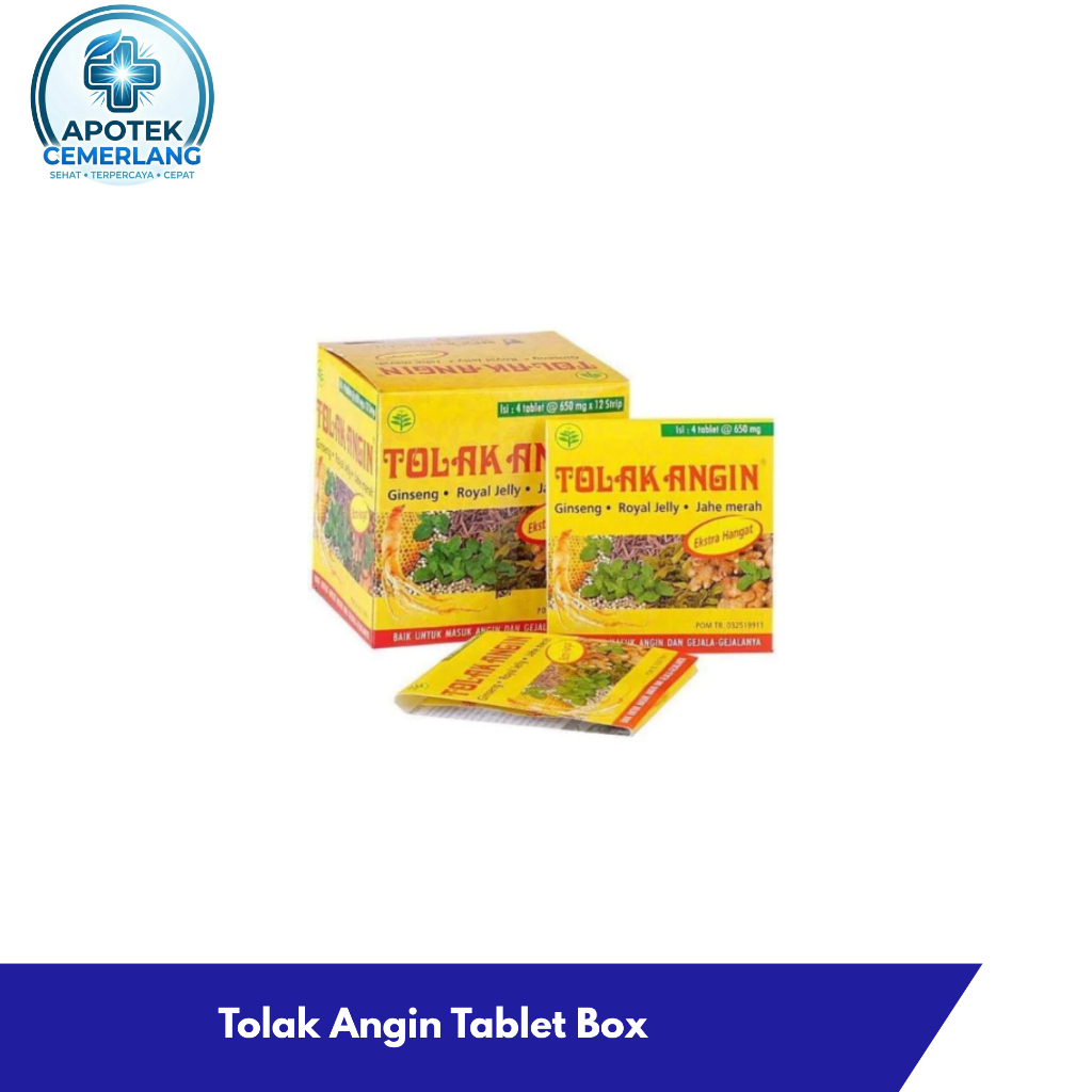 Tolak Angin Tablet Box 48 Tablet - Meredakan Masuk Angin, Pusing, dan Mual