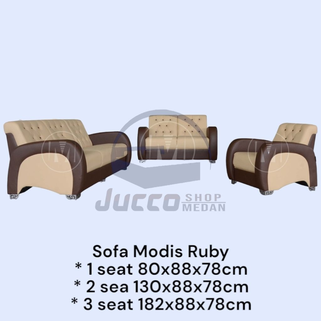 [ Golden Furniture ] Sofa Modis Ruby 321 - Sofa Tamu Modis Minimalis Murah - Sofa Santai - Medan