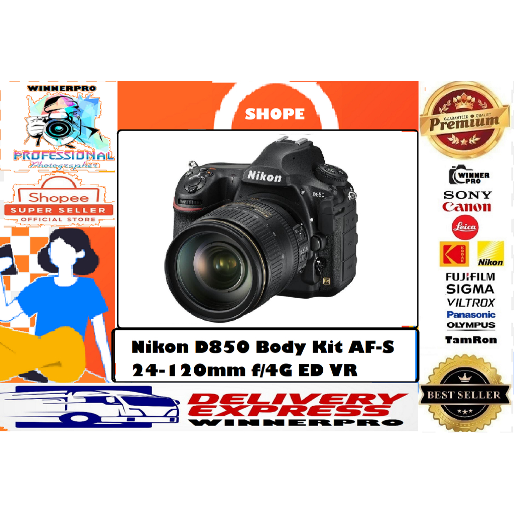 Nikon D850 Body Kit AF-S 24-120mm f/4G ED VR / NIKON D850 KIT 24-120MM
