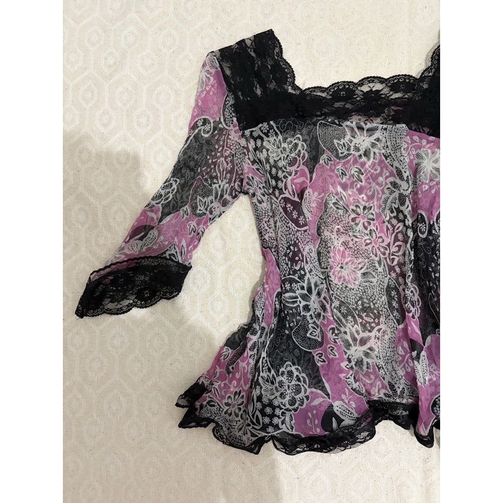 sheer lacey top