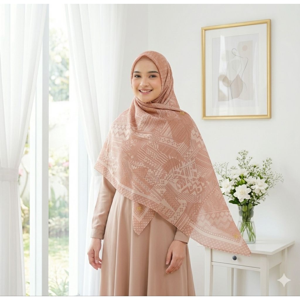 JILBAB SEGI EMPAT VOAL MIRACLE MOTIF UMAMA