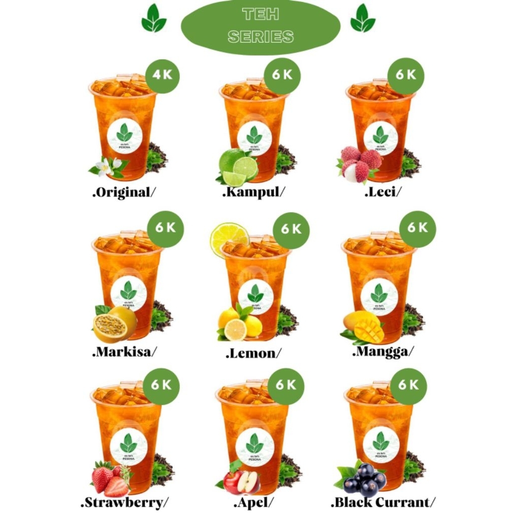 CETAK DAFTAR MENU MAKANAN DAN MINUMAN