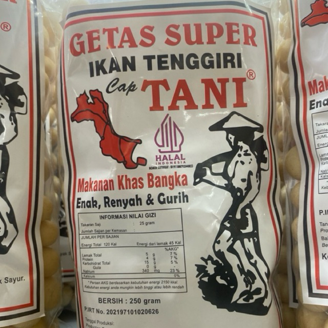 Getas super Cap Tani ukuran 250 gram