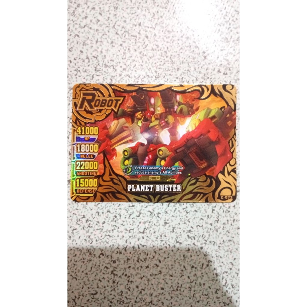 kartu hero of robots planet buster