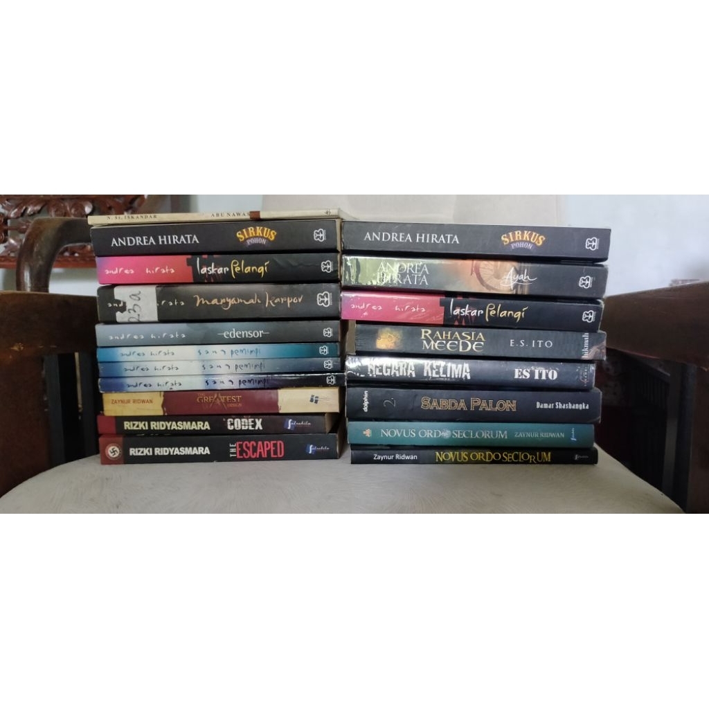 (ORI, Pesanan, Tanya saja)  MARYAMAH KARPOV, EDENSOR, SANG PEMIMPI, LASKAR PELANGI - Andrea Hirata