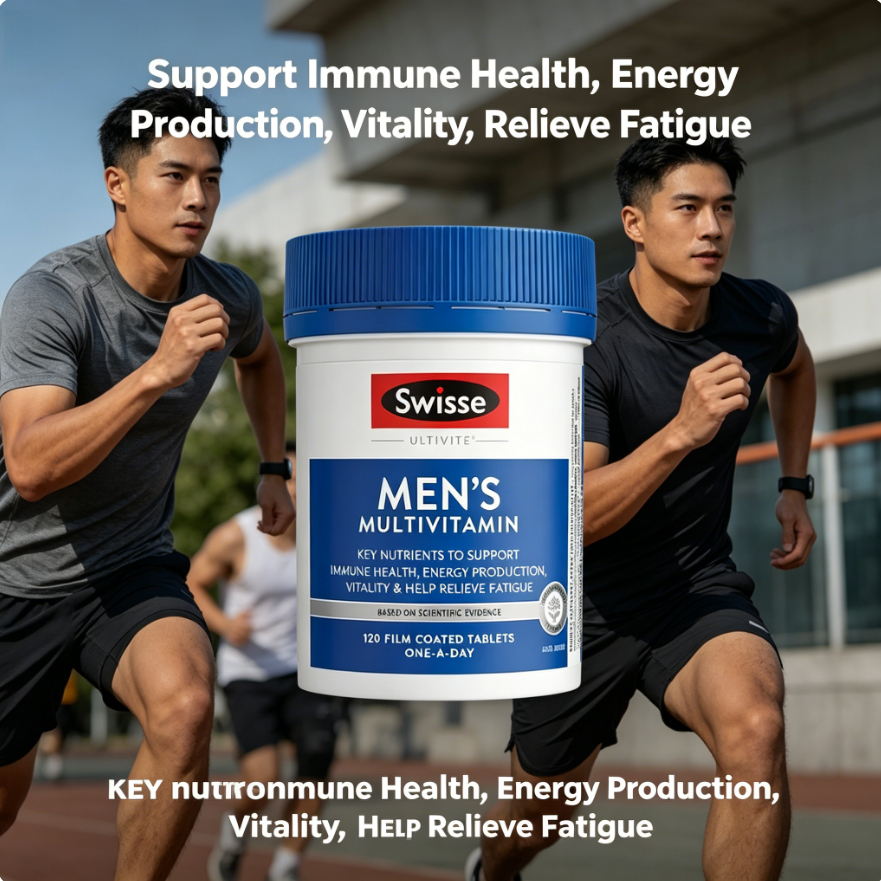 100% Original Swisse Men Multivitamin 120 Tablets Premium Formula Suplemen Kesehatan Organ Pria Seha