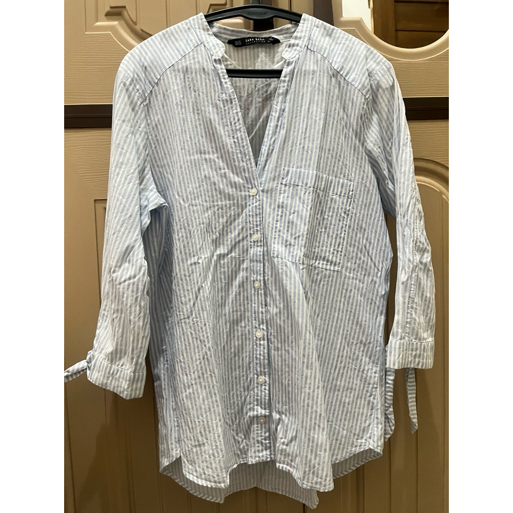 Kemeja Wanita Stripe Zara