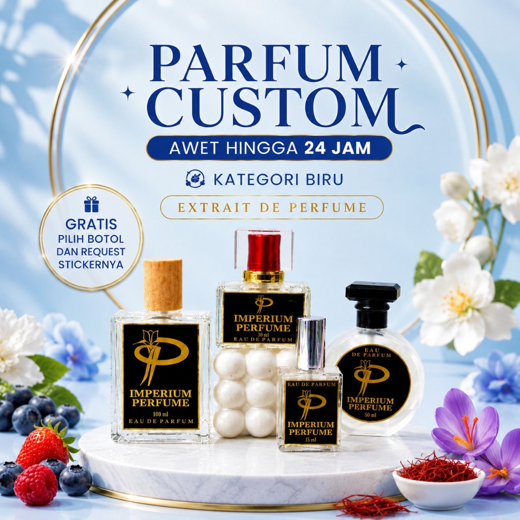 K4 BIRU - PARFUM CUSTOM BY IMPERIUM PERFUME - PARFUM PRIA WANITA TAHAN LAMA