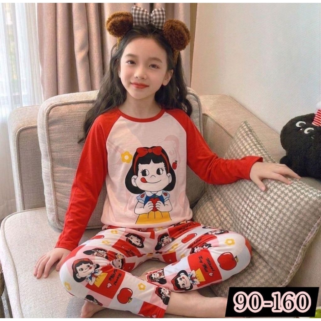 Piyama PP Kaos Spandek Motif Peko 1-6th