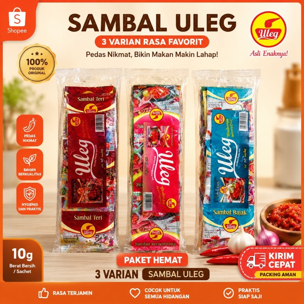 Sambal uleg | Sambal kecombrang | Sambal Bajak | Sambal Teri | Sambal Sachet