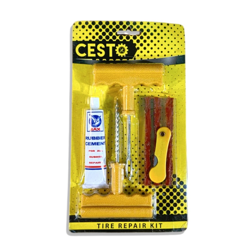 Tambal Tubles Cesto / alat tambal ban tubles SET ALAT TAMBAL BAN TUBELESS MURAH