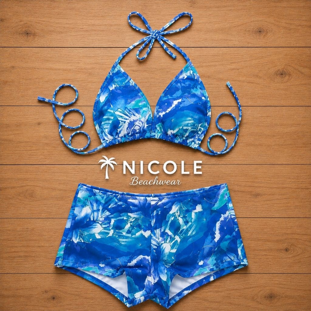 [NICOLE] Bikini Pantai Baju Renang Swimsuit bikini Tali | Bikini Wanita Sexy Premium Baju Renang Wan