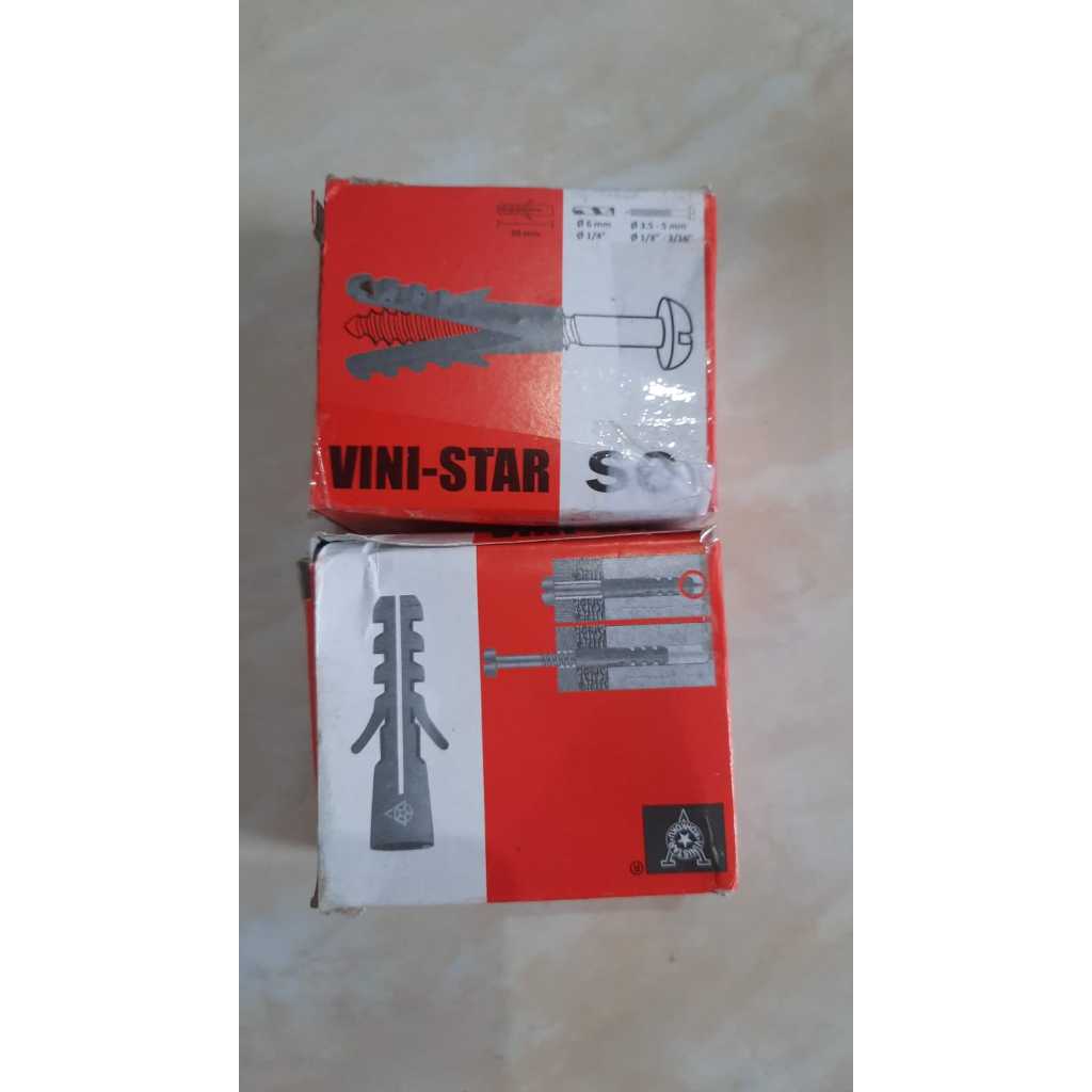 Piser Tembok Per Kotak Dowel Plastik Wall Plug