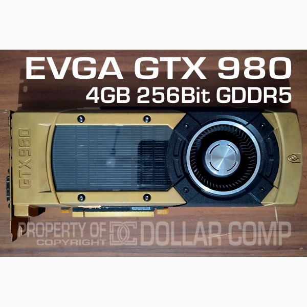 VGA CARD GPU NVIDIA GTX980 EVGA GTX 980 4GB 256Bit GDDR5 tag GTX 970 GTX 980Ti GTX 1650 SUPER GTX 16