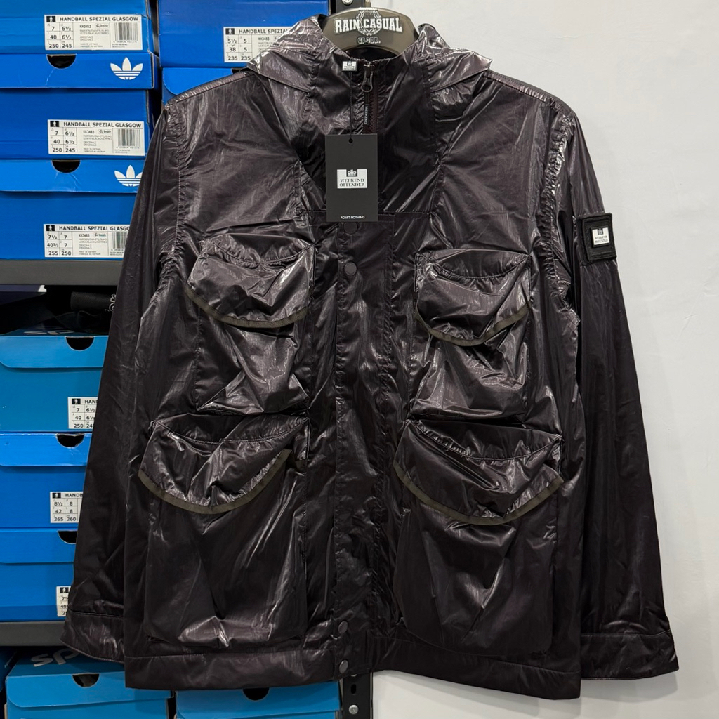 Weekend Offender Cotoca Fleece Lined Jacket Aubergine Purple