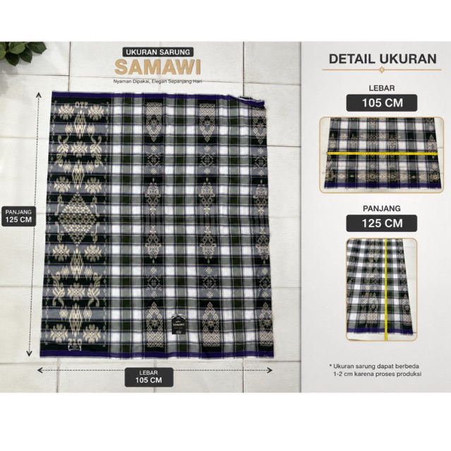 SARUNG SAMAWI MOTIF JADUL BEST SELLER / SARUNG MOTIF BHS TMB JADUL