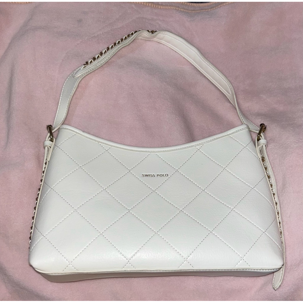 White Shoulder Bag Swiss Polo