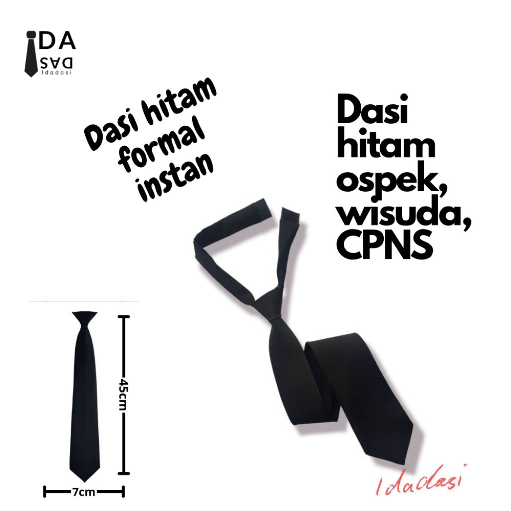 DASI HITAM INSTAN | DASI HITAM OSPEK WISUDA CPNS