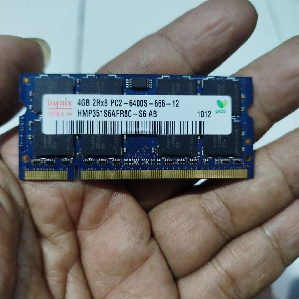 Ram laptop ddr2 4gb pc2-6400s second tampil