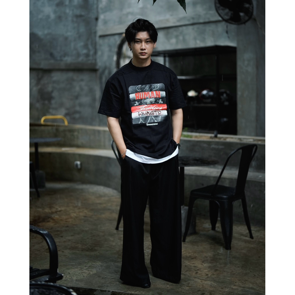 HUMAN STUDIO - Archive Stack Tee - Oversized 16S heavyweight cotton