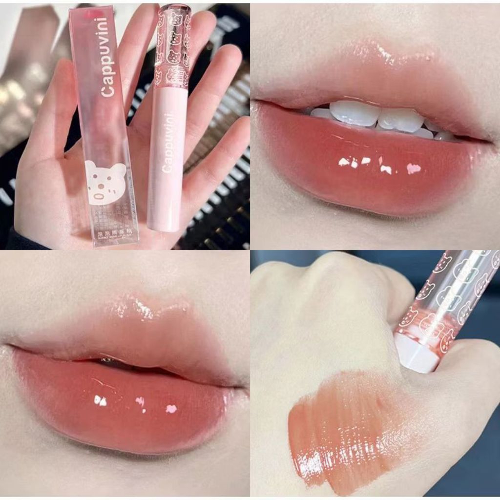 CAPPUVINI Glass LipGloss Korean Lip Gloss Water Lip Gloss Mirror Korean Lipstik Lip Tint