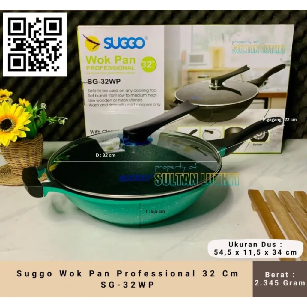 Suggo Wok Pan Professional 32 Cm SG-32WP