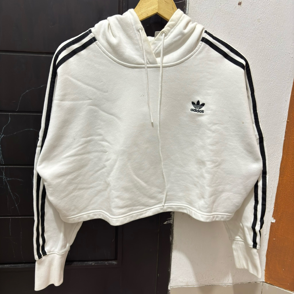 hoodie crop adidas