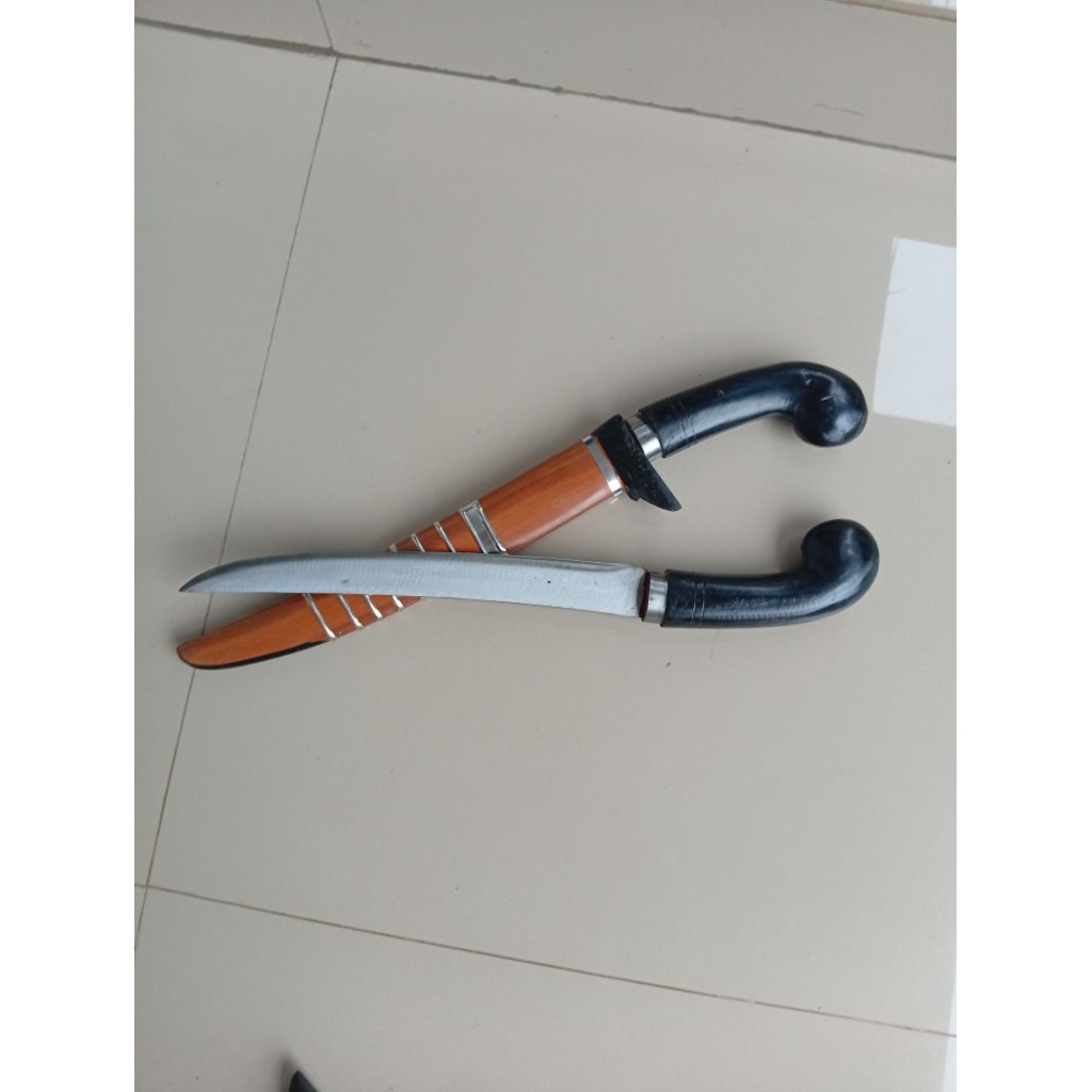 GOLOK POLET PREMIUM 30CM Tebas Bambu Super Tajam • Bilah Baja Strip 3MM • Gagang Kayu Premium Elegan