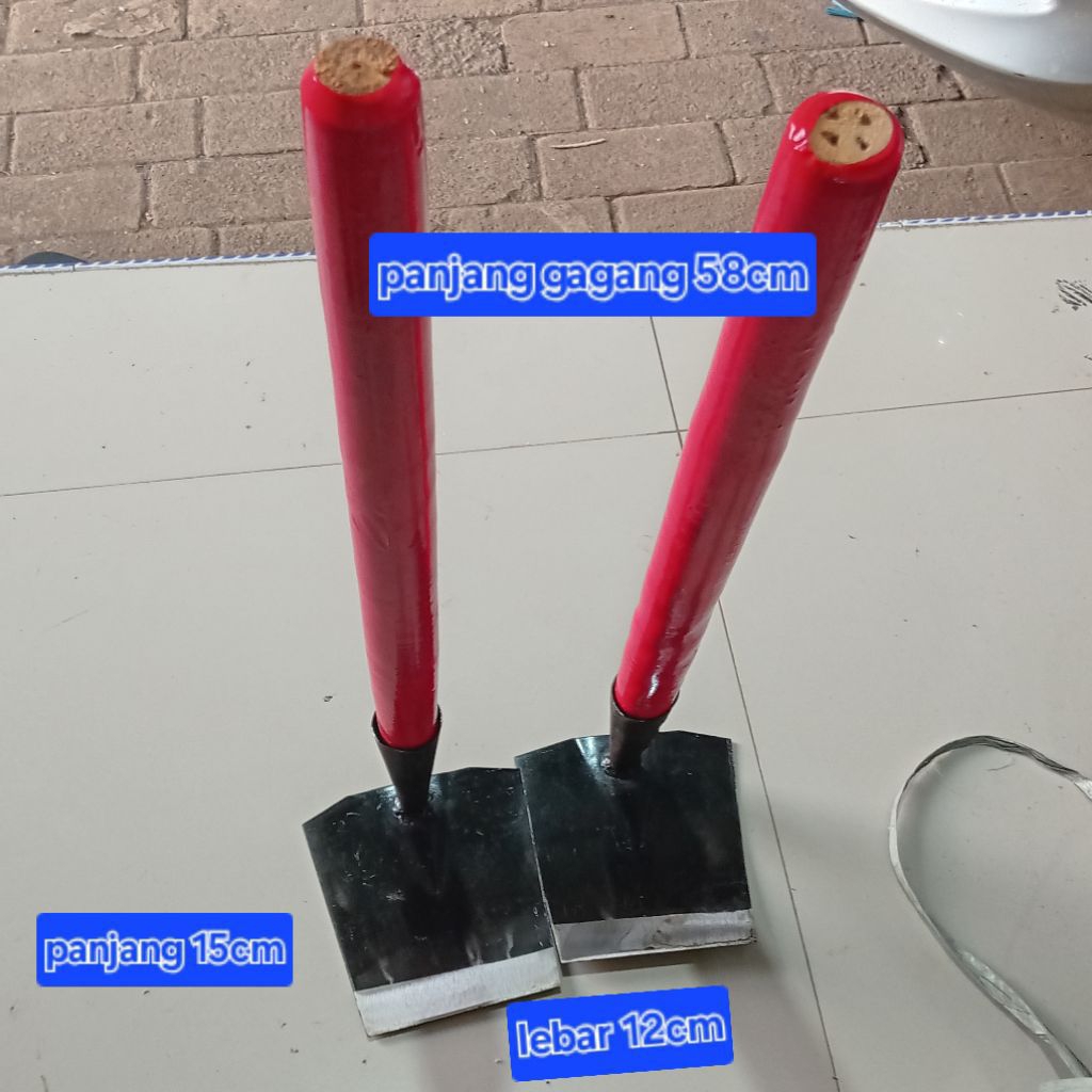 Cangkul mini panjang gagang 58cm