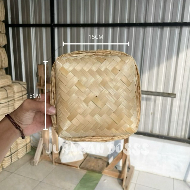 Besek Bambu Hampers 15X15 Sepasang