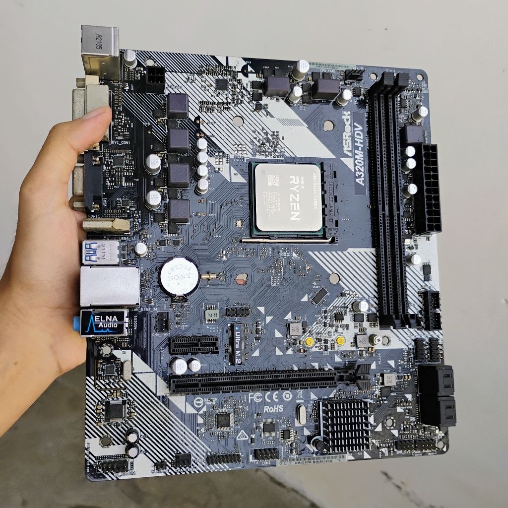 Paket Mobo+Processor ASRock A320M-HDV + Ryzen 3 3300X