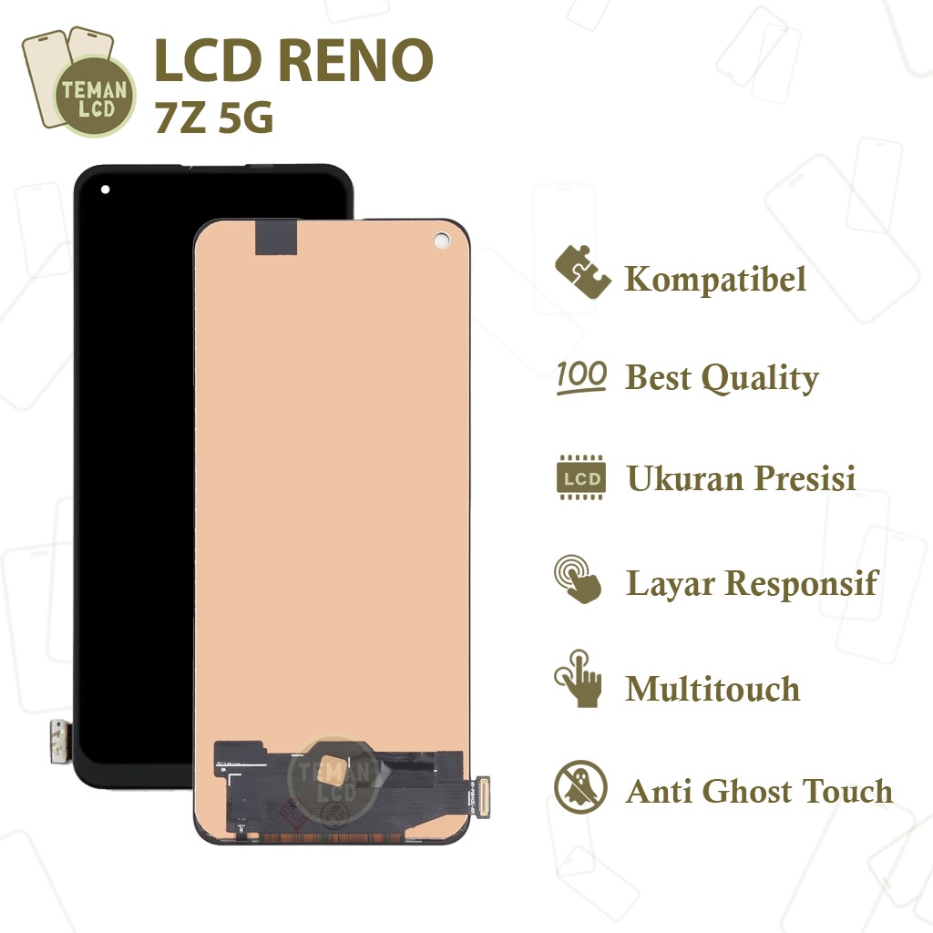 LCD Reno 7z / Reno 8z - Original 100% Fullset Touchscreen