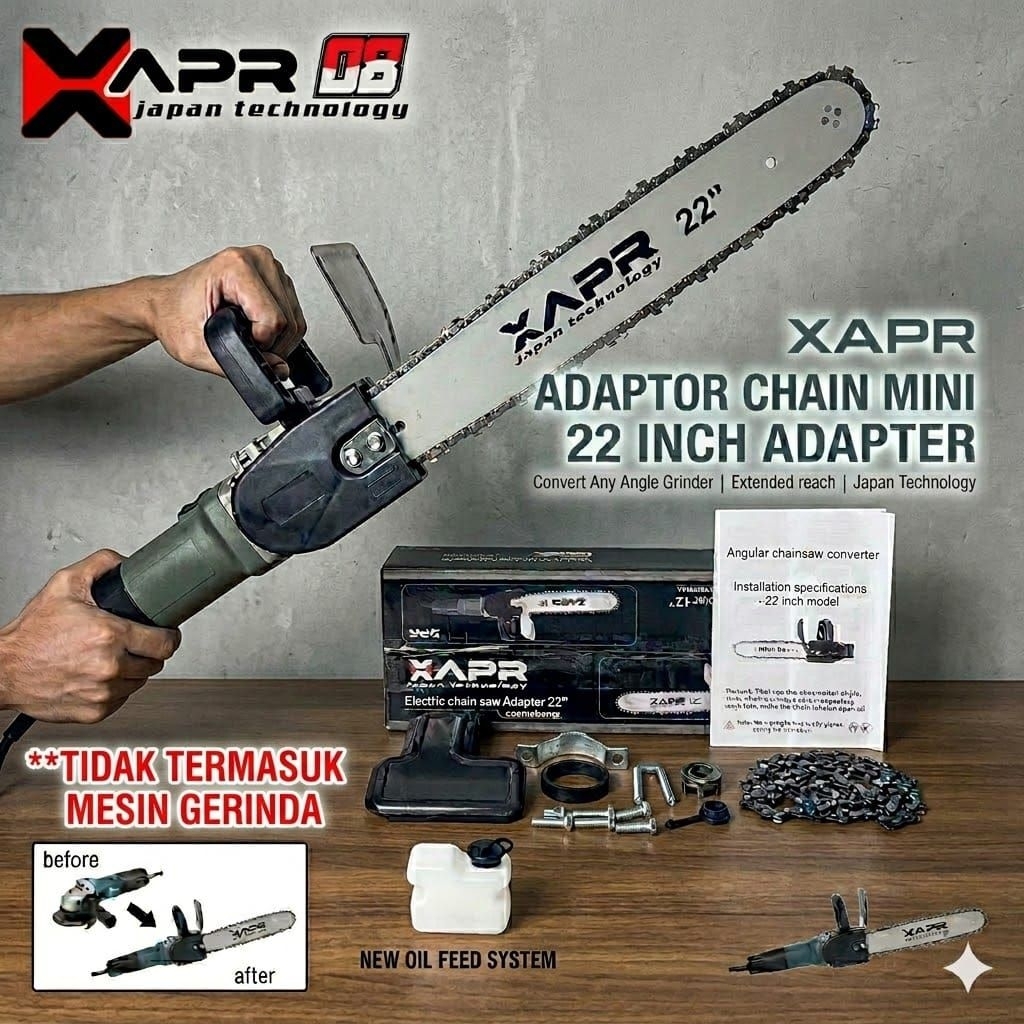Senso gerinda 12inch apr ap99 adaptor pengubah gerinda menjadi chain saw