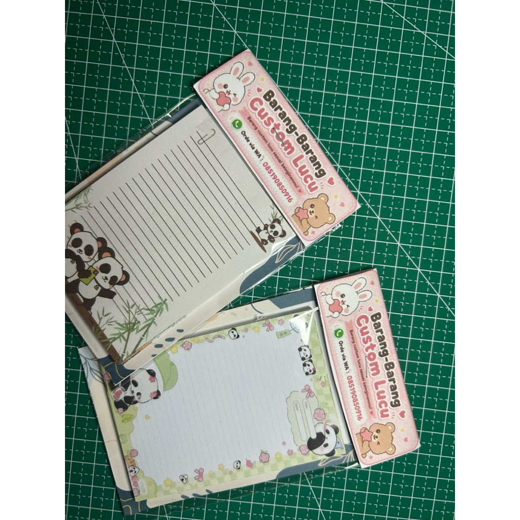 Custom Memo Pad | Memo Pad Aesthetic | Memo Pad Murah | Memo Pad Custom Nama | Stationery Lucu | Mem
