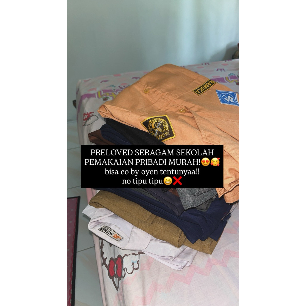 Baju putih osis keep