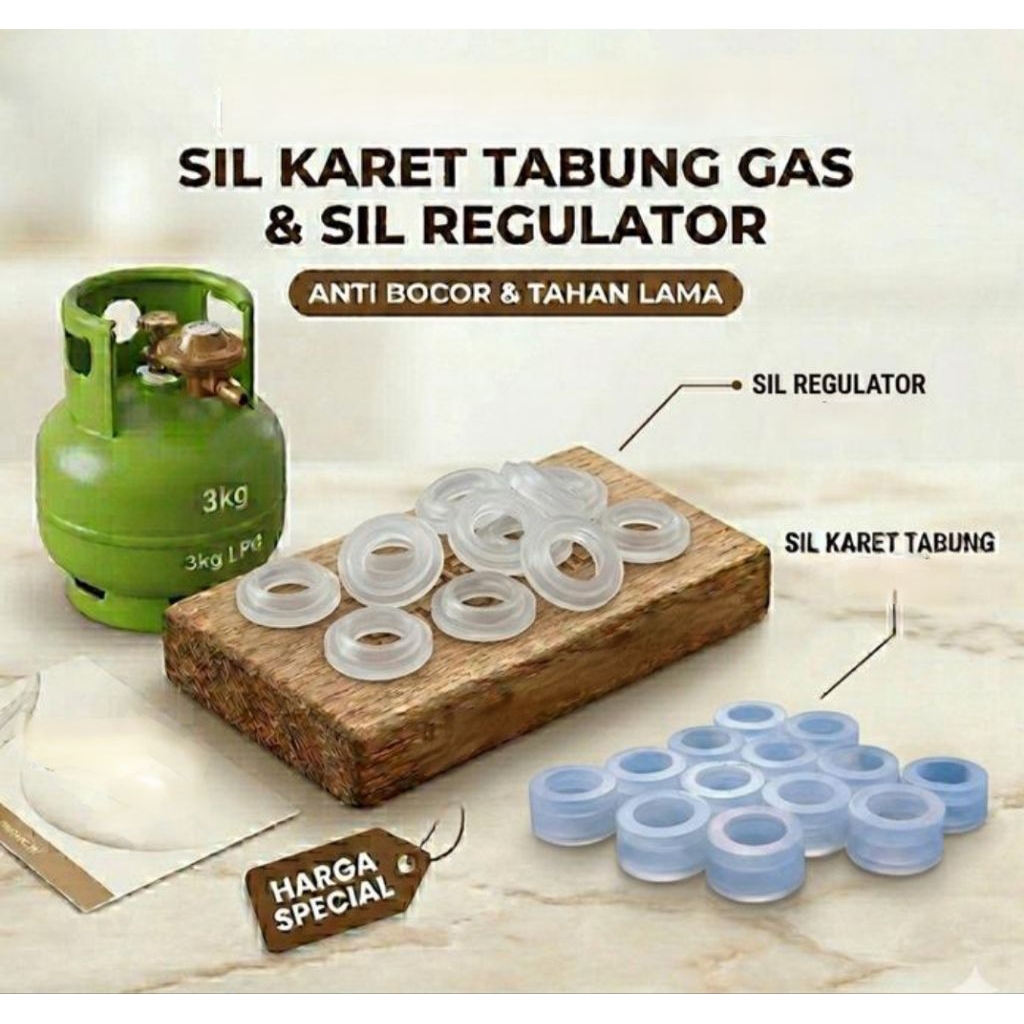 Seal Silikon Karet Tabung Gas Elpiji & Seal Regulator kualitas SNI