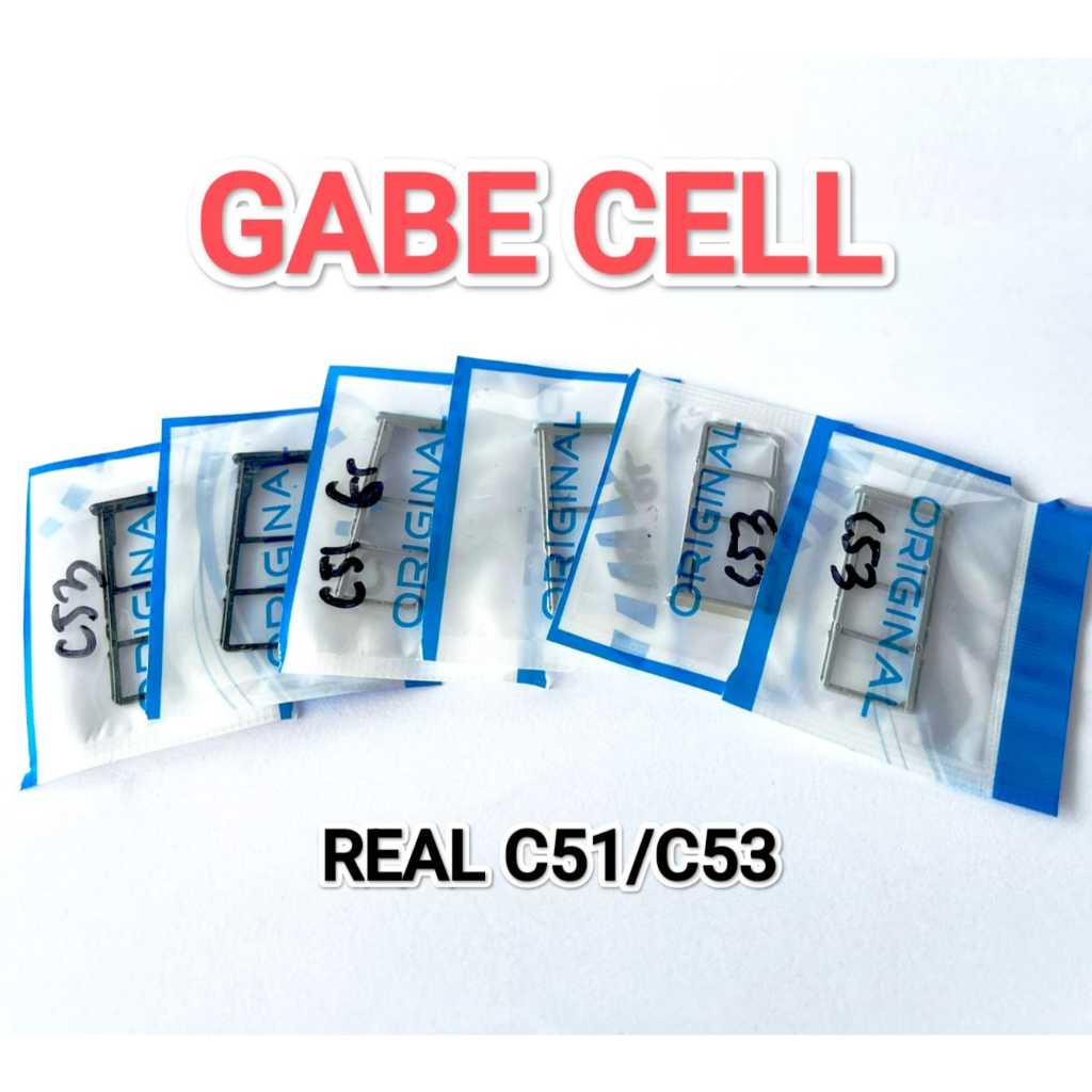 SIMLOCK/SIMTRAY/TEMPAT SIM REALME C51/C53 BLACK/GREEN/GOLD