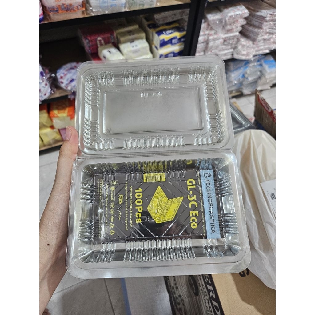 [ 100pcs ] Mika TX GL 3C TechnoPlastika / MIKA VX 3GS  / Mika Kue Snack / Mika Kotak Makan 100pcs