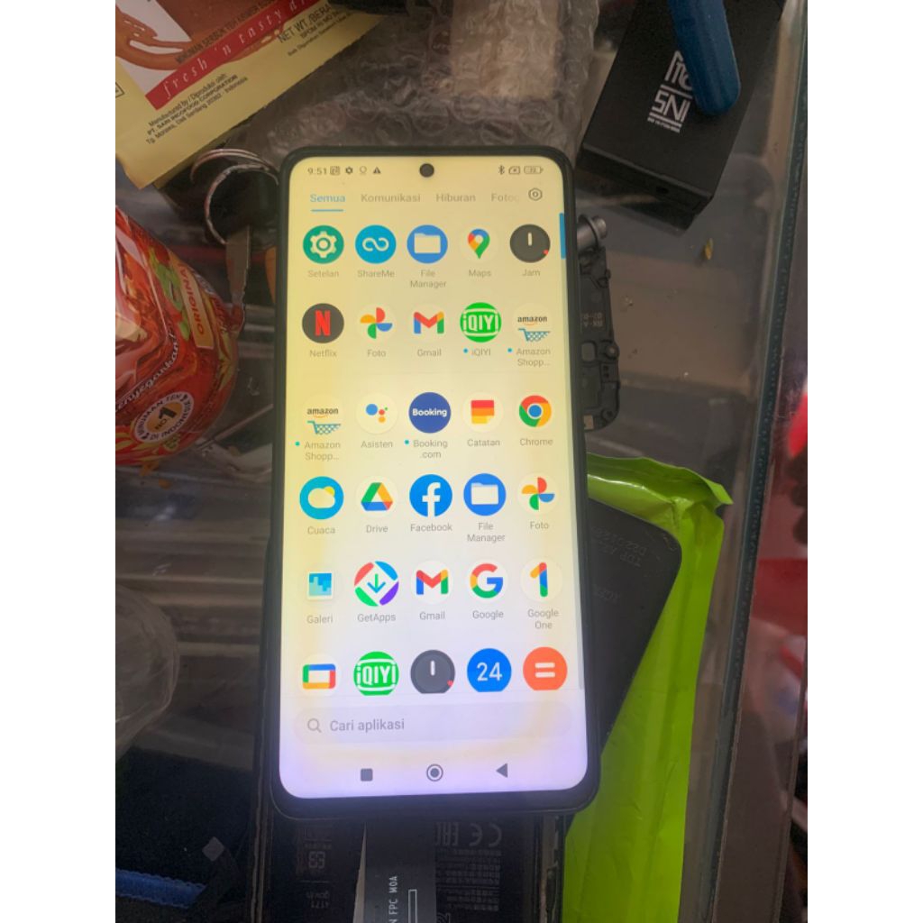 lcd ori copotan poco x3 pro minus kuning
