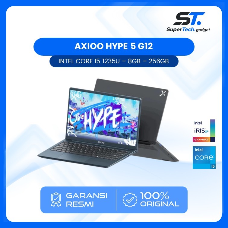 AXIOO HYPE 5 G12 I5 1235 16GB/ 8GB 256GB DOS/WIN 11 14" FHD IPS BLACK