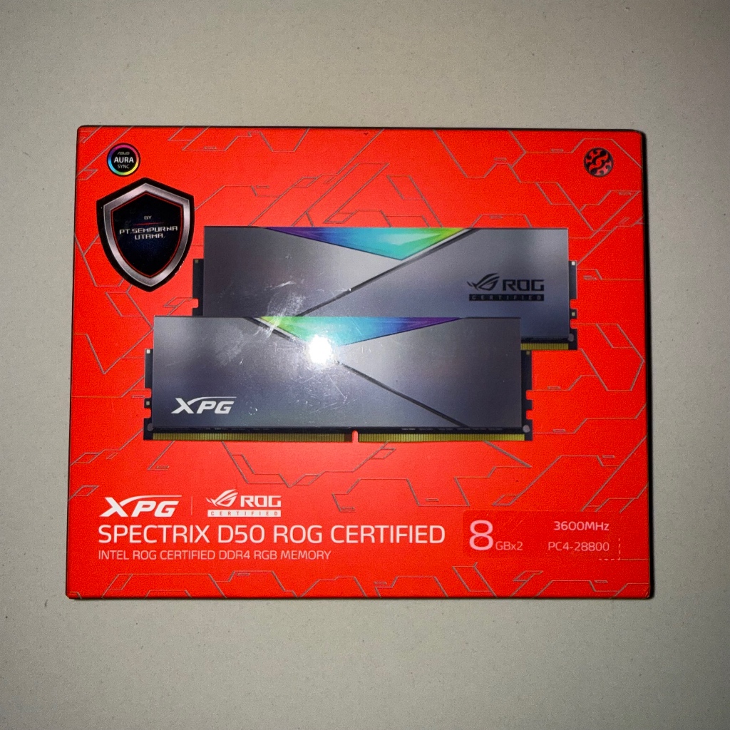 ADATA XPG SPECTRIX D50 ROG DDR4 16GB (2x8GB) RGB 3600MHz ROG EDITION - RAM ADATA XPG SPECTRIX D50 RO