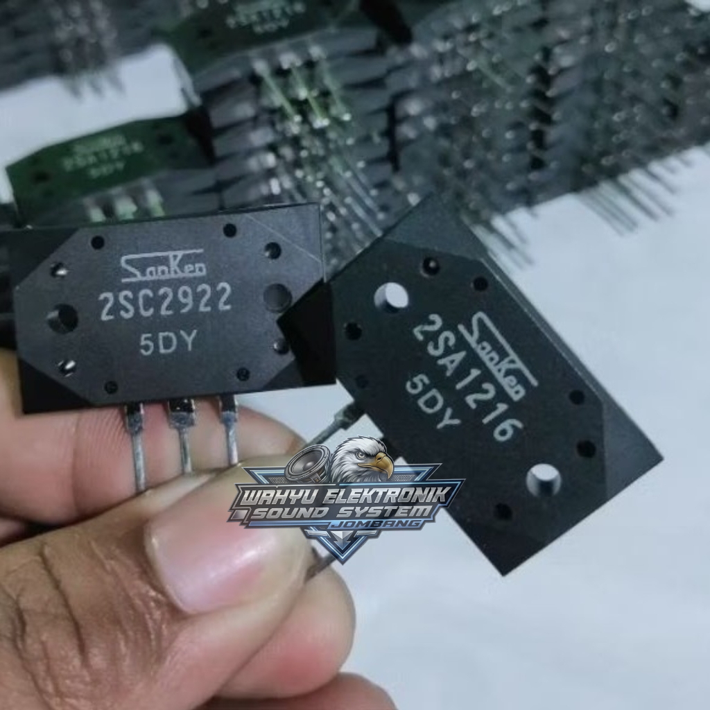 Transistor Final SANKEN 5DY 2SA 1216 - 2SC 2922 / 2SA1216 2SC2922 ORIGINAL JAPAN (bonus isolator)